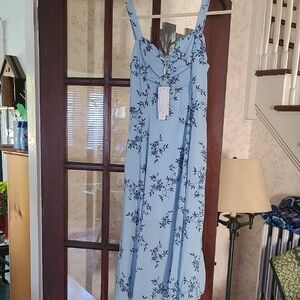 Floral Blue Dress